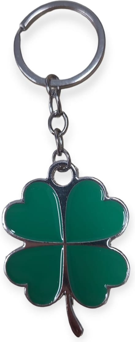 Doodadeals® 2-Pack Klavertje Vier Sleutelhanger - Clover Four Sleutelhanger - Geluks Sleutelhanger