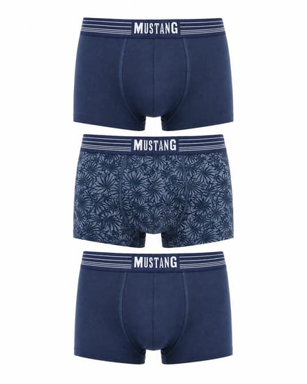 Mustang - 3 pack - Boxershorts - Print/Navy - M