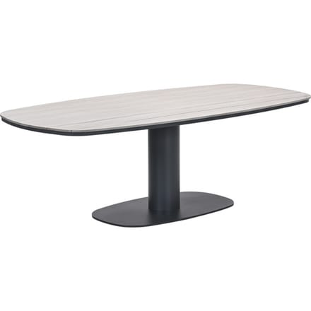 Garden Impressions Newton drum dining tuintafel 230x110 cm carbon black