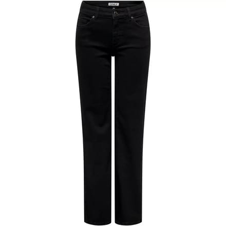 Only Onlblush mid straight dnm rea2343 n black denim