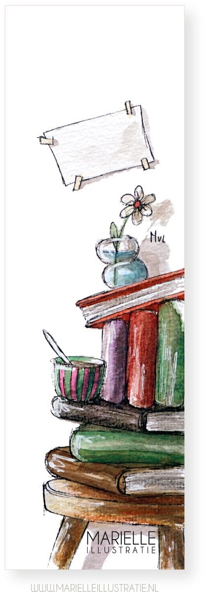 boekenlegger boekenstapel