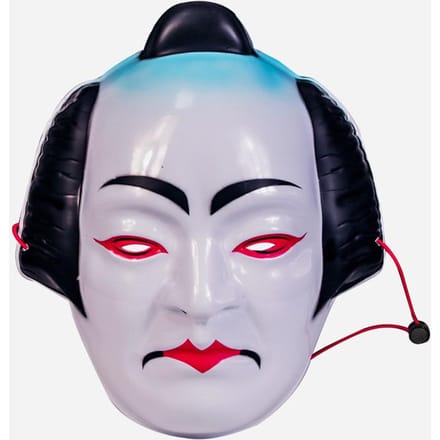 Japanse Kabuki-maskers, 2-pack One size fits all adults wit