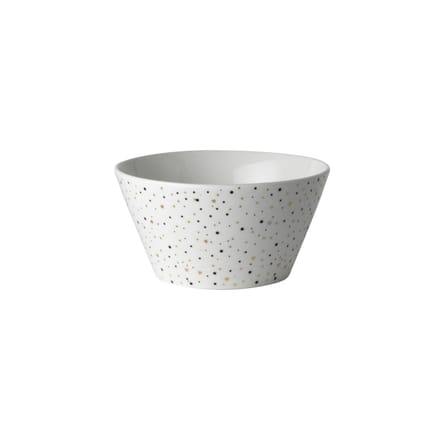 Dutch Rose Loft Zwart-Wit Kom Wit met Glitters 10 cm