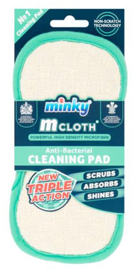 Minky M Cloth Antibacterial Pad Roze