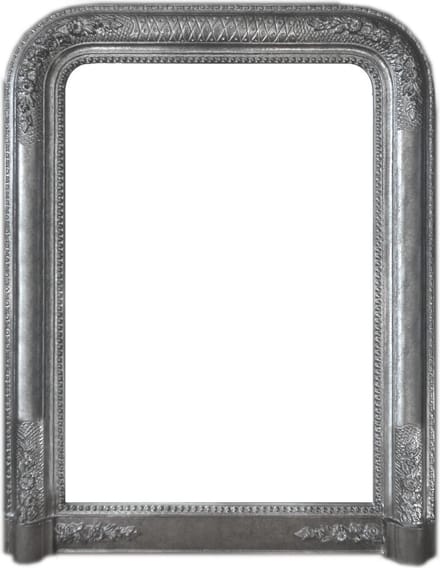 Spiegel Romeo Antiekzilver Buitenmaat 66x88cm