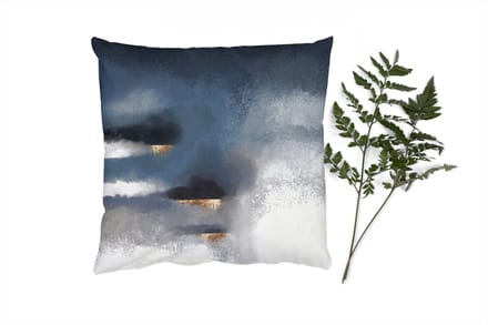 Sierkussens - Kussentjes Woonkamer - 45x45 cm - Wolken - Gold - Abstract