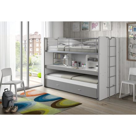 LUCEVI - Bonny Stapelbed 90x200cm - Zilver