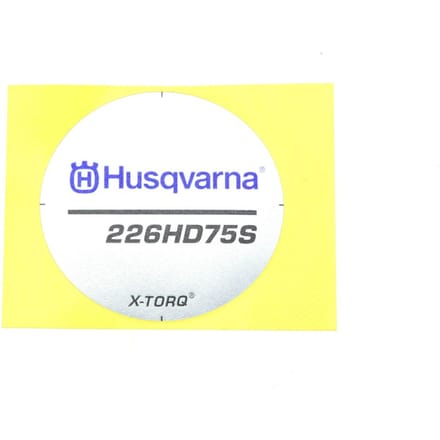 Husqvarna 226hd75s starterkap sticker