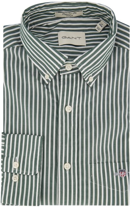 Gant casual overhemd regular fit groen katoen