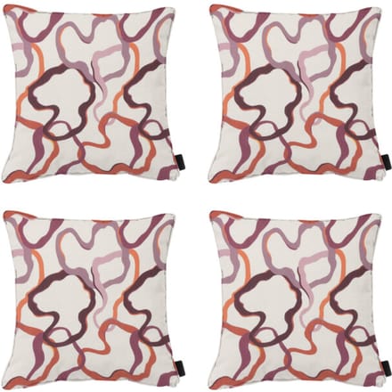 Madison - Sierkussen Blaze - Multikleur - 50x50x10cm - Set van 4