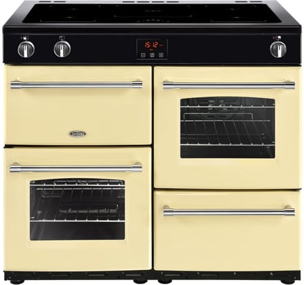 Belling Farmhouse 100Ei Range cooker Zone van inductiekookplaat Crème