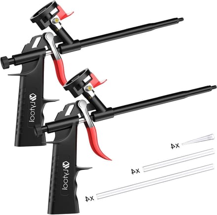 Professionele PUR Schuumpistool Set met 12 Uitbreidingsbuizen voor DIY Klussen en Bouwprojecten