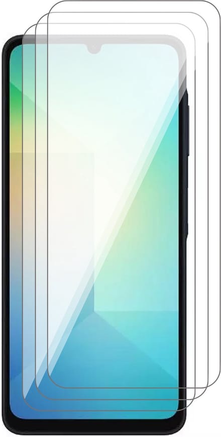 Screenprotector geschikt voor Samsung Galaxy A06 - 3x Glas Screen Protector