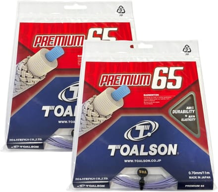 Snaren Badminton Toalson Premium 65 Lila Set van 2