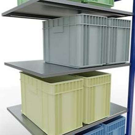 SCHULTE Lagertechnik - Insteeksysteem aanbouwrekken - 2000x1000x800 mm, type 150 kg