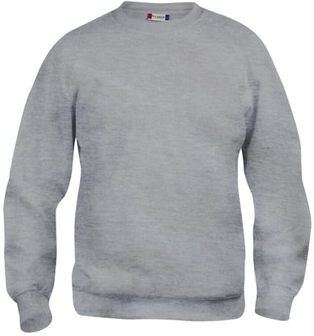 Clique Basic Roundneck 021030 - Grijs-melange - 4XL