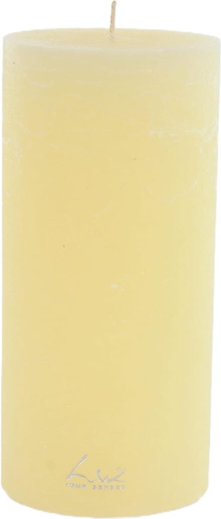 Rasteli Luz Your Kaars Cilinder Geel D 9 cm H 19 cm