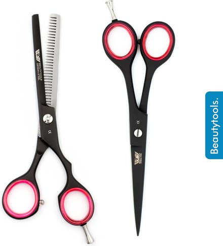 PROMO! Beautytools Set Professionele Duitse Kappersset Rechtshandig - Kappersschaar + Uitdunschaar StrongCut
