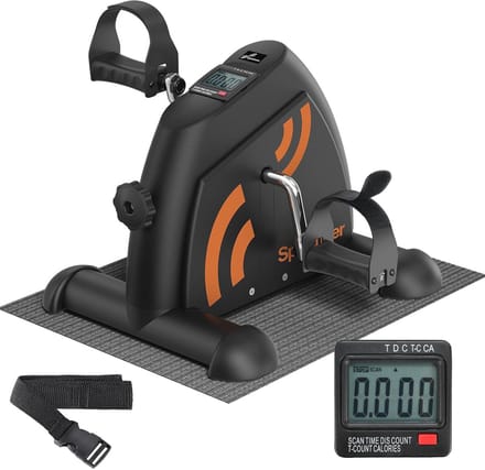 Pedaaltrainer - Mini Hometrainer - Lichte Beweging - Met LCD Scherm - 40x39x34 cm - Zwart