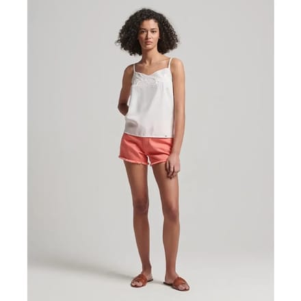 Superdry - Jeansshort met hoge taille - Dames - Jeans shorts