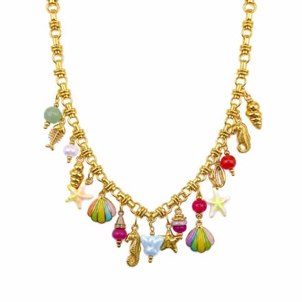 Kleurrijke shell bedelketting