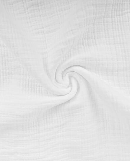 Hydrofiel Stof 6-Laags Uni – Wit – Extra Breed 170 cm – 245 g/m² – 100% Katoen – Per Meter