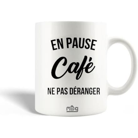 Keramische mok tijdens koffiepauze Niet storen