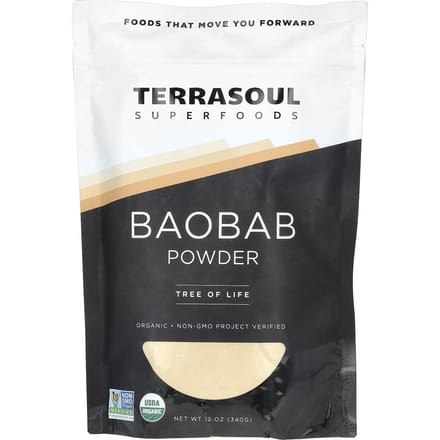 Terrasoul Superfoods, poudre de baobab, 12 oz (340 g)