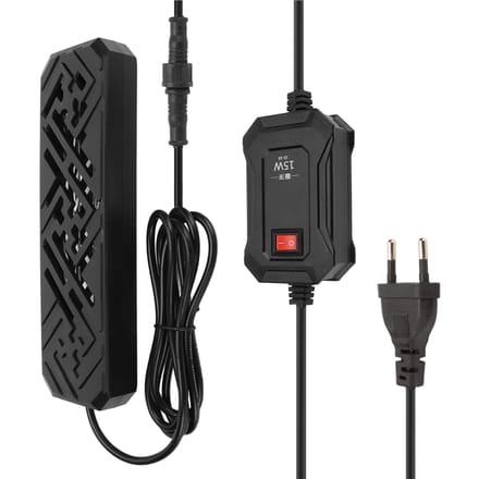 Aquarium UV-licht Dubbele kwartsbuis Veilig afgedicht Snelle waterzuivering Visbak Schone lamp black