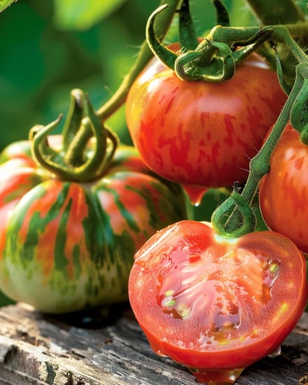 Tomaat Tigerella Zaden Solanum Lycopersicum Eenjarig