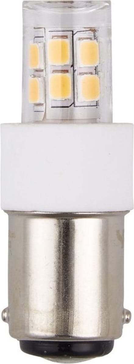 SPL LED Buislamp Ba15d 2.1W 2700K 255lm 230V - Helder - Warm Wit