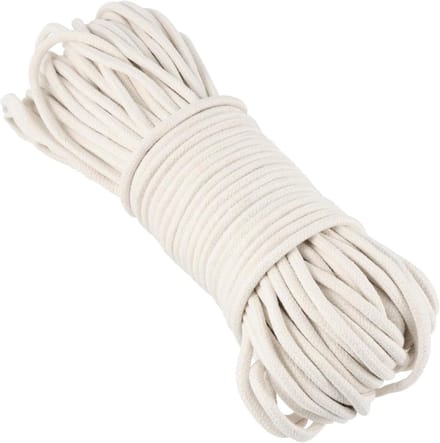 Multifunctionele Katoenen Touw van 100 m en 6 mm - Ideaal voor DIY Projecten, Mandjes en Boho Decoratie