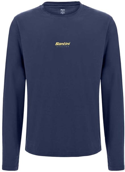 Santini T-shirt Met Lange Mouwen Blauw M