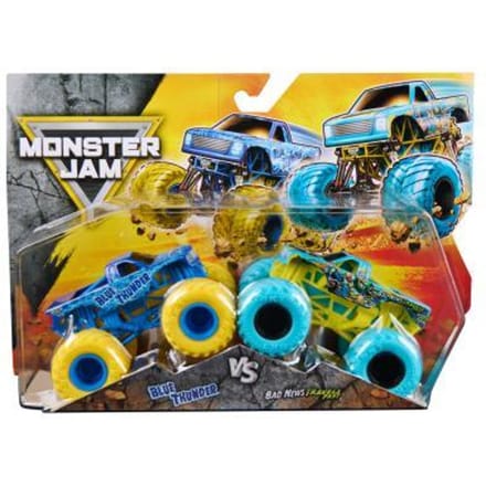 Spinmaster Monster Tm 1:64 2-pack Blue Thunder vs. Bad News Travels Fast Voertuigen