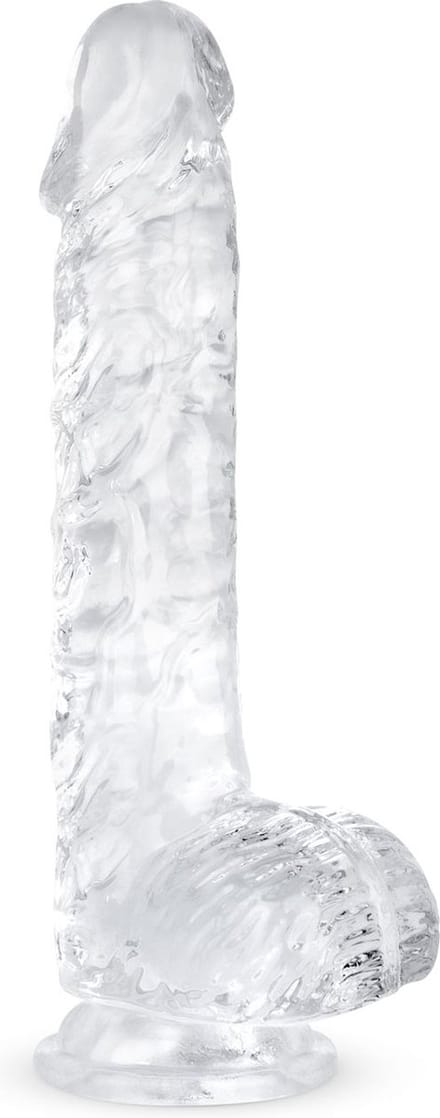 Jelly Dildo met Ballen - 15 cm
