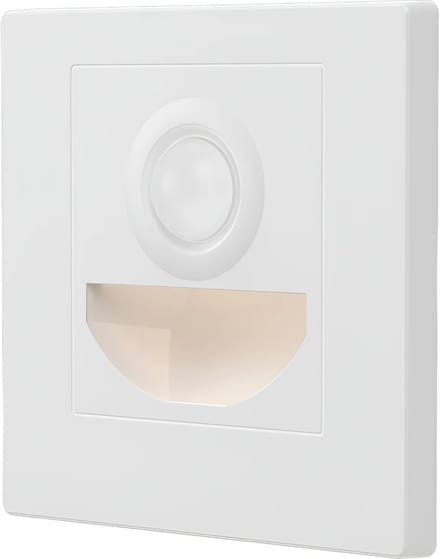 LED Trapspot met Bewegingssensor - Brinton Lumostep - Inbouw Trapverlichting Vierkant Wit - 3W 90lm - Warm Wit 3000K