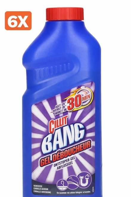 6 x Ontstopper gel Cillit Bang - Werkt in 30 minuten