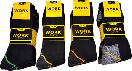 Work Werksokken - 20 Paar - 4 Kleuren - Limited Edition - Maat 39/42
