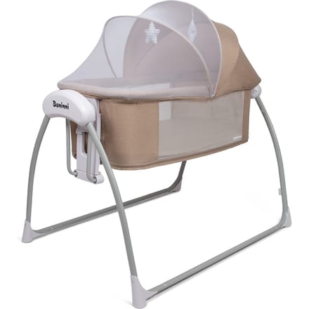 Baninni 4-in-1 Elektrische Schommelwieg met Co-Sleeper & Boxfunctie Coco Beige