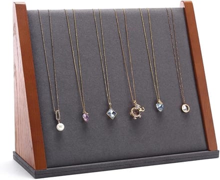 Sieradenhouder - Displaystandaard - Sieraden Presenteren - Zacht microvezel - 248 cm - Grijs