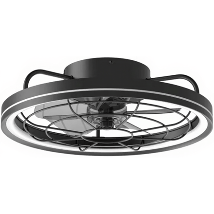 Led | Plafondventilator | LED Verlichting | Incl. Afstandbediening | 2700-6500K | Dimbaar | Ø48cm | Zwart