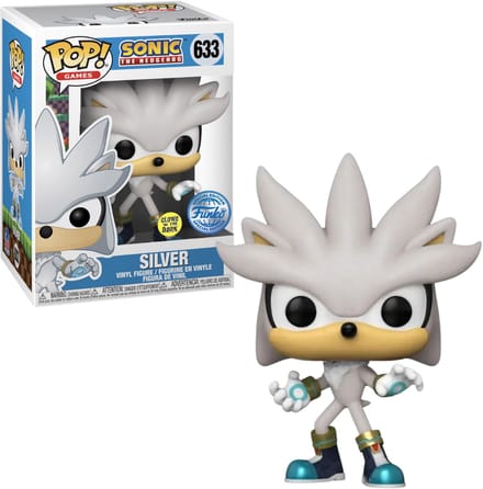 Funko POP! Games: Sonic The Hedgehog - Silver (GiTD)(Hot Topic) #633