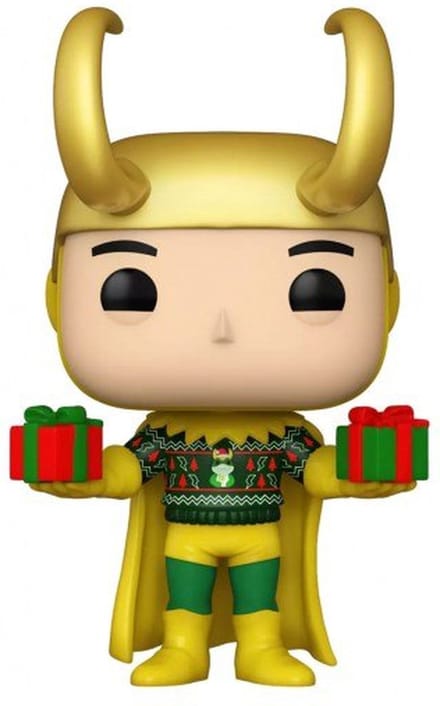 Funko Pop! Marvel: Loki with Sweater Holiday Kerst - Metallic Exclusive