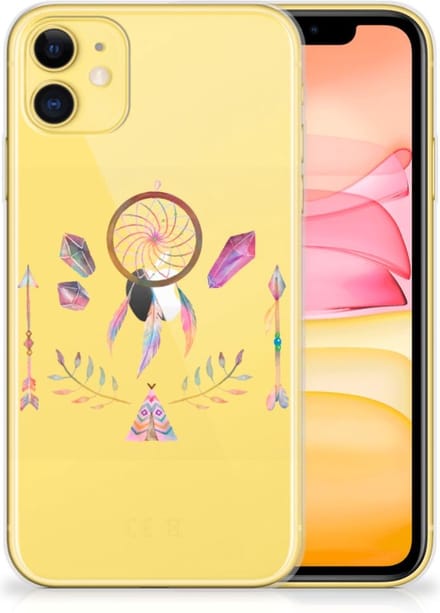 Apple iPhone 11 Telefoonhoesje met Naam Boho Dreamcatcher