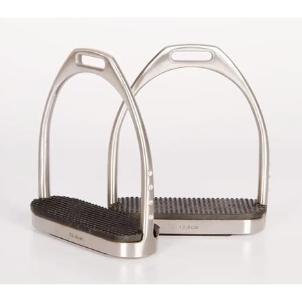 Harry's Horse Fillis Stijgbeugels Brushed Crystal - maat 12CM - brushed silver