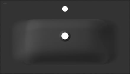 Mexen Vela ingebouwde wastafel 81 x 46,5 cm, mat zwart - 25238071