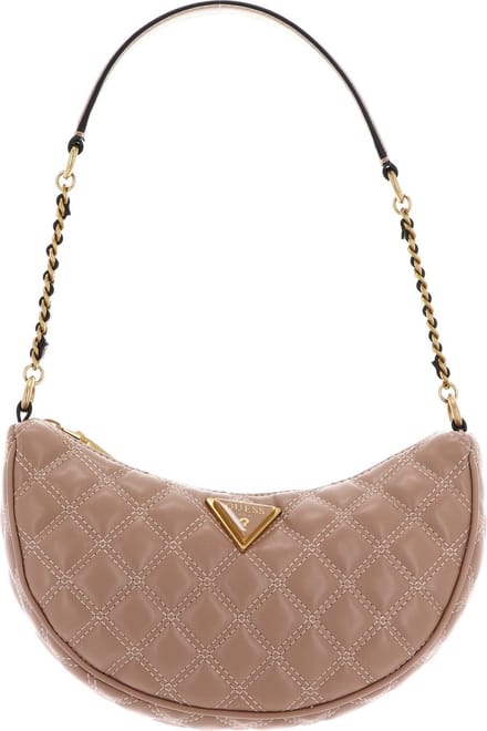 GUESS Schoudertas Giully Top Zip Shoulder Bag Beige