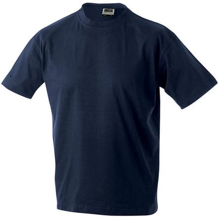 James and Nicholson Unisex Zware Ronde Tee (Benzineblauw)