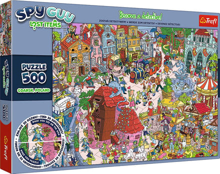 Trefl legpuzzel Spy Guy Lost Items Gdansk Polen 500 stukjes.
