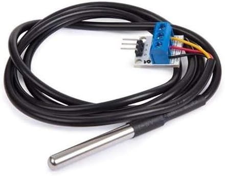 Temperatuursensor DS18b20 - Digitale thermometer - Meten temperatuur - Enkele 1-draads interface - 91 cm kabel - Zilver